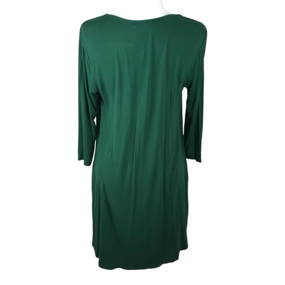Nine Britton Green Lace-Up Front Dress Size M - Picture 4 of 5
